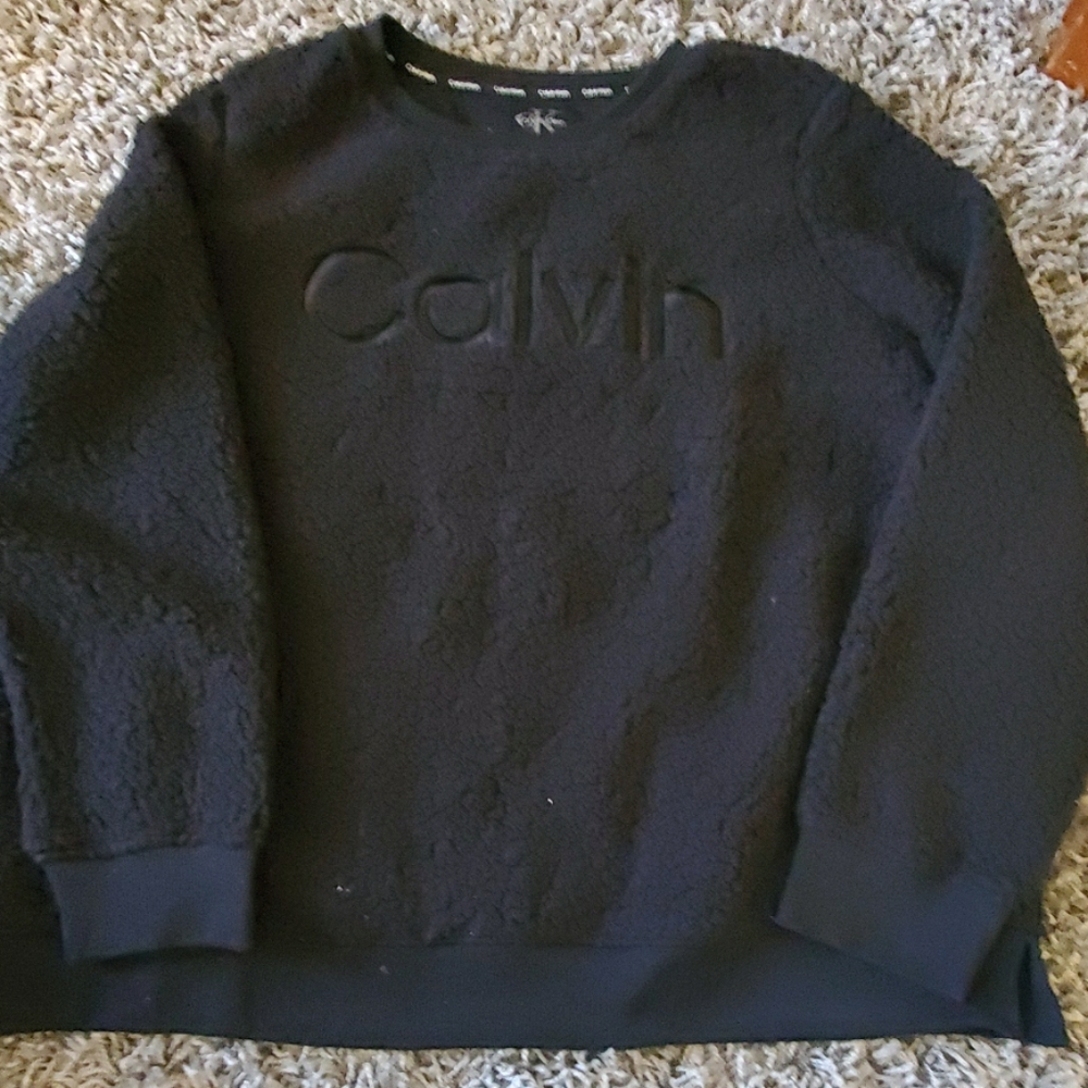 Calvin Klein Black Sherpa Size XL NWT